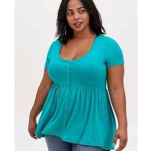 Mauve super soft babydoll tee